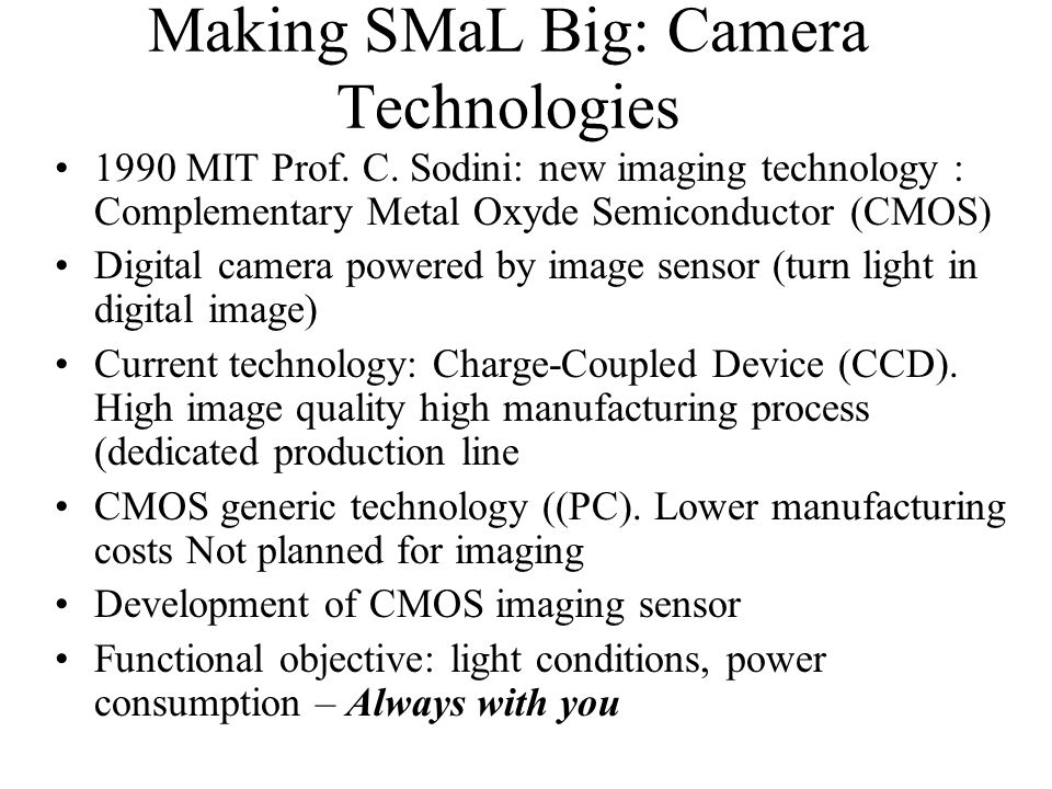 Advanced technologies Paper